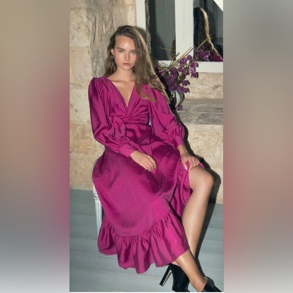 Sabina Musayev Fuchsia Maxi Dress - Picture 5 of 9